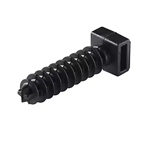 Embase collier à visser noir 9 mm - 100 pièces