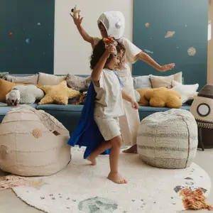 Tapis en coton lavable InterstellarJourney (140 Ø cm)