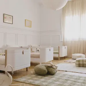Tapis lavable Vichy Matcha (150 x 180 cm)