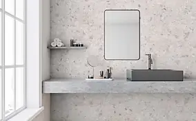 Faïence murale intérieur effet pierre ivoire mat L.75 x l.25 cm x ép.8,7 mm, GeoTech