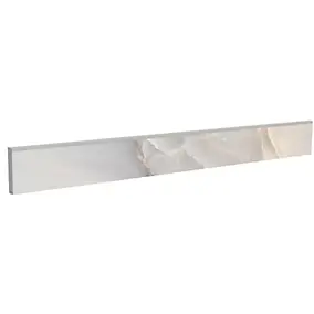 5 plinthes carrelage effet marbre beige brillant L.60 x l.7,5 cm x ép.9 mm, Harvey