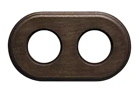 Plaque de finition Fontini Garby double Hêtre vieilli