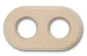 Plaque de finition Fontini Garby double Hêtre naturel
