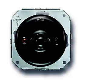 Bouton poussoir Fontini Garby Porcelaine noire