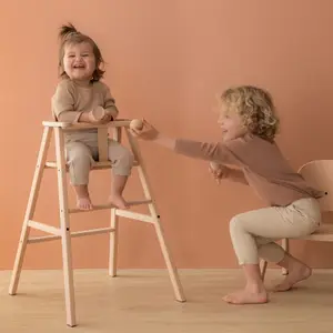 Chaise haute évolutive en bois Growing green 3 en 1