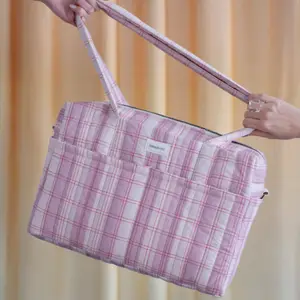 Sac pour poussette Stories Édition limitée Powder red checks