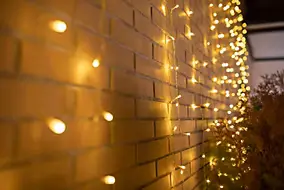 Guirlande rideau lumineux LED intégrée Luceo New Garden IP44 8W blanc chaud L.450 x H.200cm