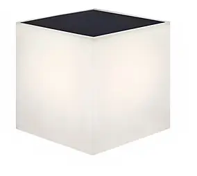 Applique murale LED solaire Wally IP65 blanc l.18 x L.18 cm