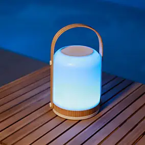 Enceinte portable bluetooth avec lumière RGB IP44, Newgarden Fredy