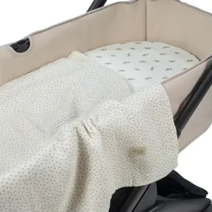 Drap-housse pour nacelle + lange Mimosa Vert (35 x 82 cm)
