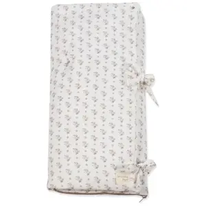 Nid d'ange et couverture Botton Fleurs