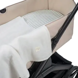 Drap-housse pour nacelle + lange Botton Rayures (35 x 82 cm)