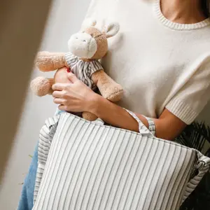 Âne en peluche Botton Rayures