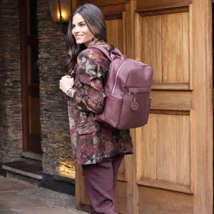 Sac à dos à langer London Cherry