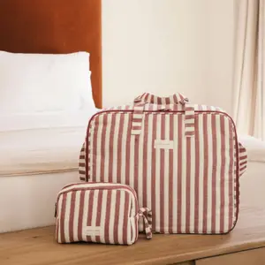 Valise de maternité Cherry Rayé