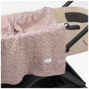 Drap housse pour nacelle et Lange Cherry Fleurs