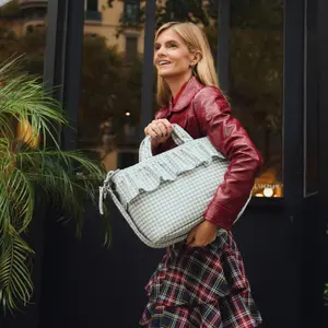 Sac à langer Praliné Vichy Matcha