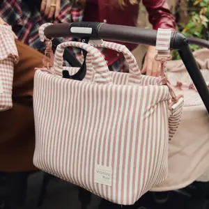 Sac à langer Praliné Rayures Moka