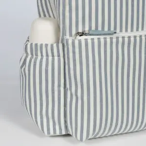 Sac à dos à langer Praliné Rayures Matcha