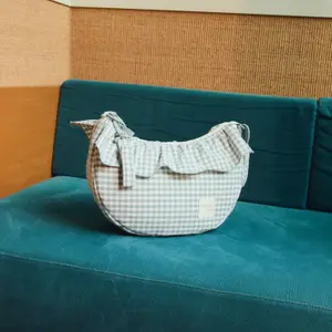 Sac bandoulière Gondole Praliné Vichy Matcha