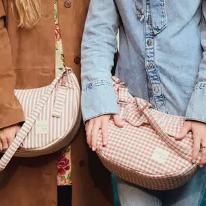 Sac bandoulière Gondole Praliné Rayures Moka