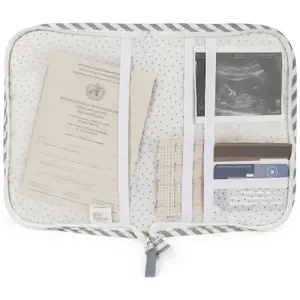 Protège carnet de santé Praliné Rayures Matcha