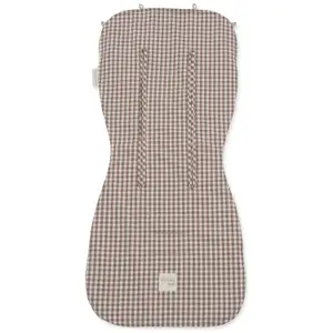 Assise pour poussette Praliné Vichy Moka