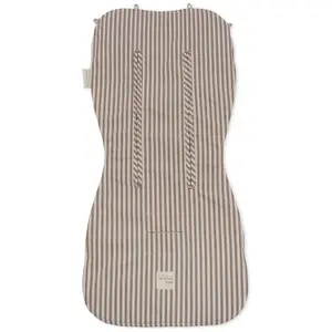 Assise pour poussette Praliné Rayures Moka