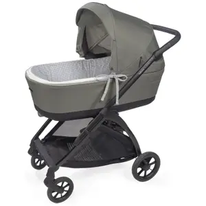 Housse de nacelle avec tiges et Drap housse pour nacelle Little Bloom Vichy Gris