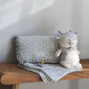 Lange Little Bloom Fleurs Gris (120x120 cm)
