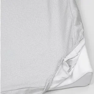 Matelas à langer avec housse Little Bloom Vichy Gris