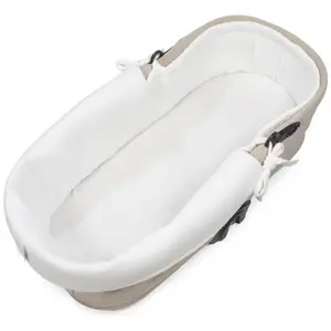 Housse de nacelle dual et Drap housse pour nacelle Little Bloom Blanc