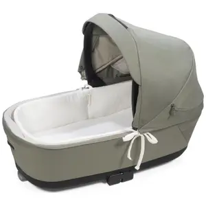 Housse de nacelle avec tiges et Drap housse pour nacelle Little Bloom Blanc