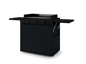 Chariot pour plancha Modern 75 cm en acier noir Forge Adour
