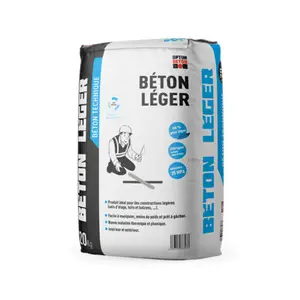 Béton léger fibré 20 Kg - prêt à gâcher