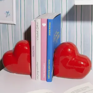 Serre-livres Love rouge