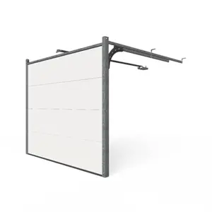 Porte de garage H. 200 x L. 240 cm. Ép. 40 mm Blanc