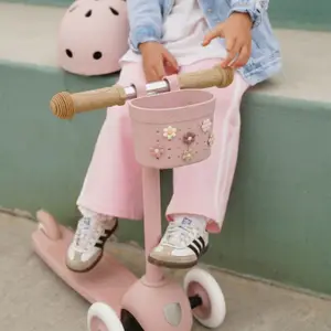 Panier de vélo à personnaliser Pin and Ride Dusty Rose