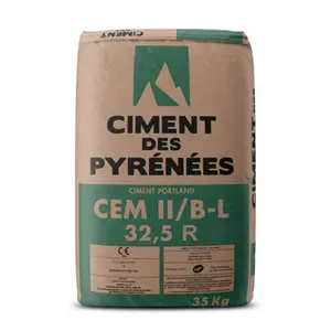 Ciment CEM II/B-L 32,5 R 35 kg NF pour béton, mortier, chapes, sols
