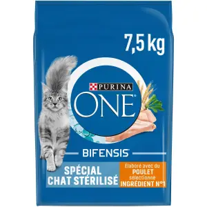 PURINA ONE bifensis croquettes au poulet pour chat stérilisé 7.5kg