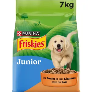 FRISKIES Croquettes au poulet légumes avec du lait pour chiot 7kg
