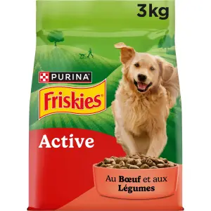 FRISKIES Croquettes Active au boeuf pour chien 3kg
