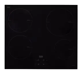 Plaque de cuisson induction 4 foyers Beko coloris noir l.58 x P.51 x H.5,2 cm