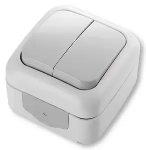 Double va-et-vient étanche à clipser IP54