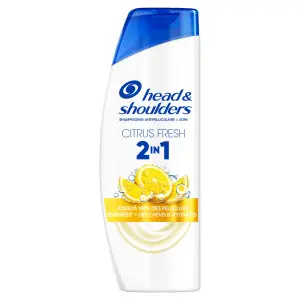 HEAD & SHOULDERS Shampooing antipelliculaire soin 2en1 fraîcheur citron pour cheveux gras 300ml