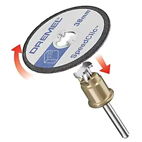 5 disques métaux à tronçonner Dremel SpeedClic 38 mm