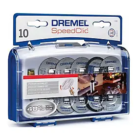 10 disques à tronçonner Dremel SpeedClic