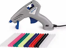 Pistolet à colle chaude Dremel 930 + 18 bâtons