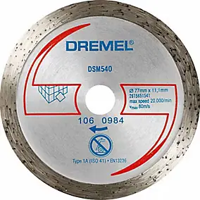 Disque à tronçonner diamanté pour faïence Dremel DSM20 (DSM540)