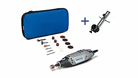 Outil multifonction Dremel 3000-15 + 1 guide de découpe (130W), 15 accessoires